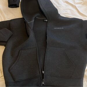 YoungLA Charcoal Full-Zip Hoodie